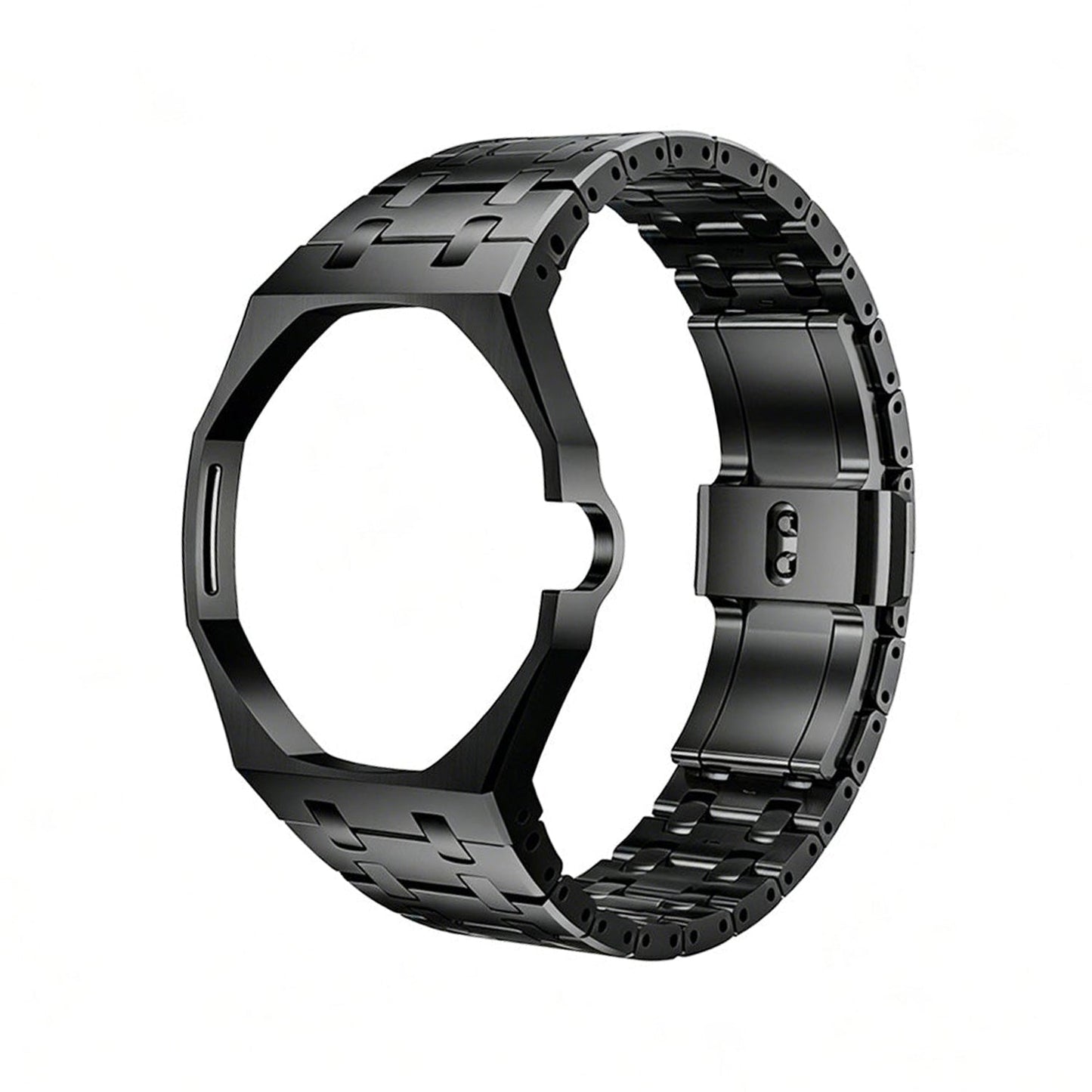 Oak Pop Black Steel Case & Silicone Strap