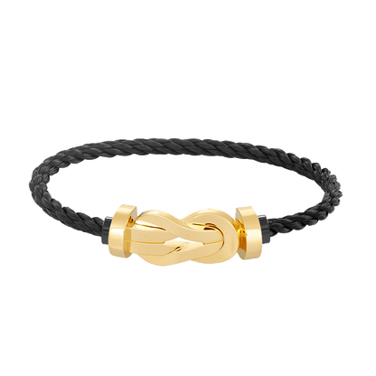 [AuraEcho]CHANCE LARGE 8 FIGURE BUCKLE NO DIAMOND BRACELET GOLD