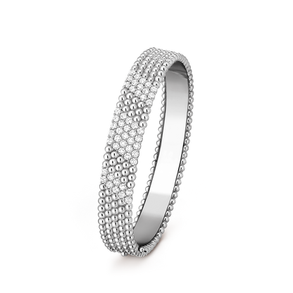 [AuraEcho]  FIVE-ROW DIAMOND BRACELET