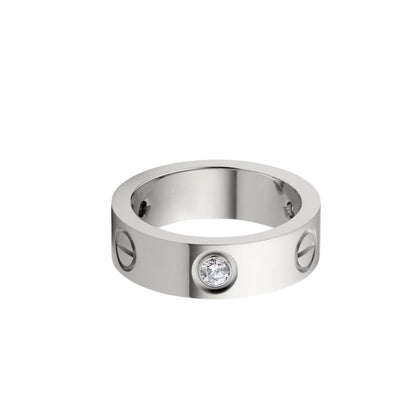 [AuraEcho]LOVE 5.5MM 3 DIAMOND RING