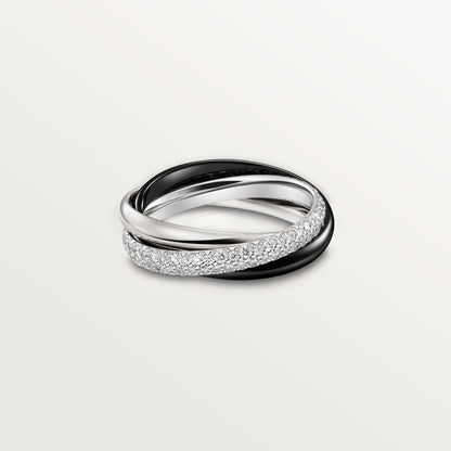 [AuraEcho]TRINITY 3.2MM RING BLACK CERAMIC
