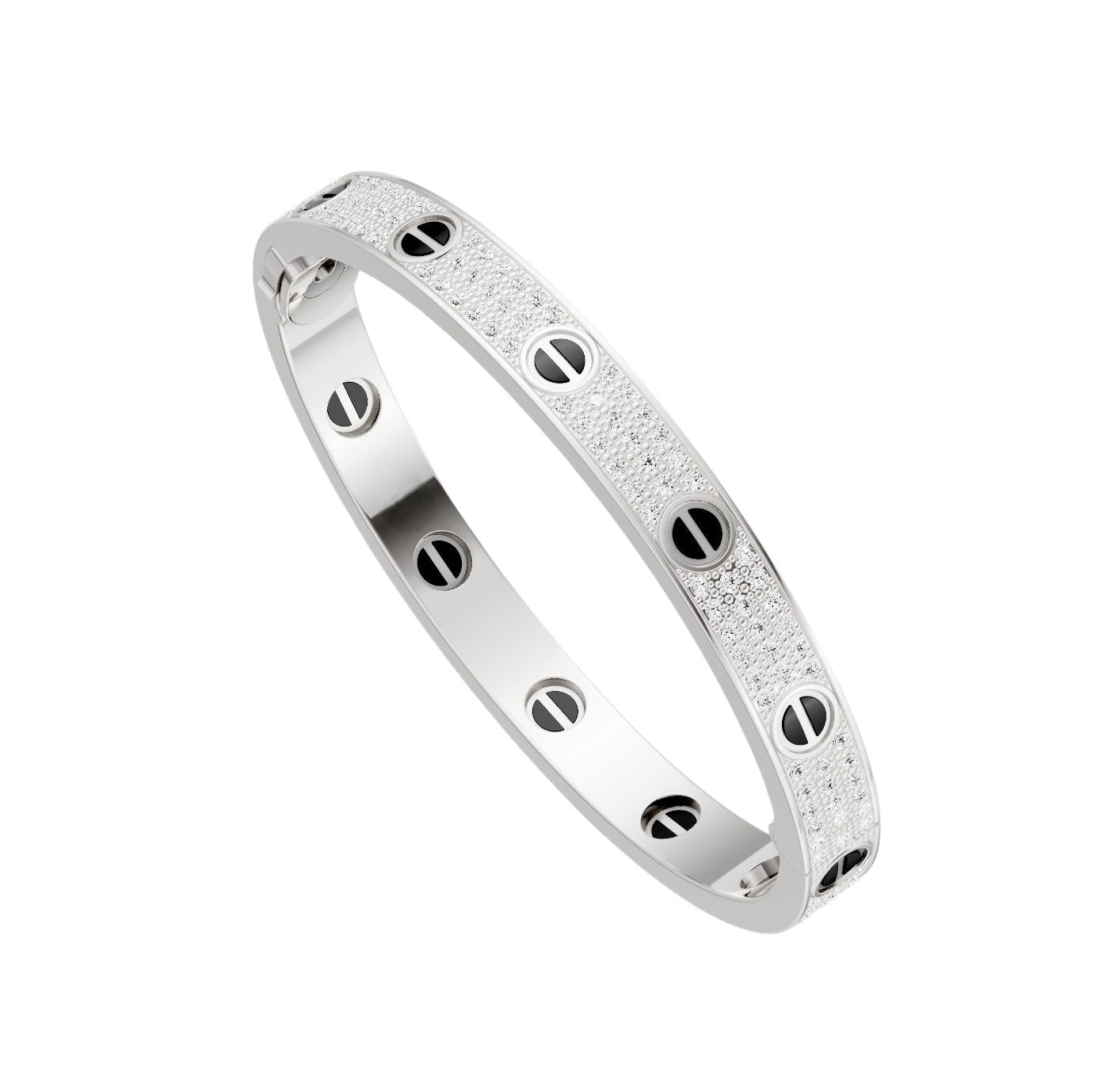 [AuraEcho]LOVE BRACELET 6.1MM DIAMOND-PAVED CERAMIC
