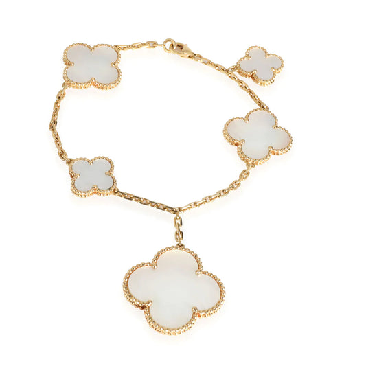 [AuraEcho]MAGIC CLOVER MOP GOLD BRACELET 5 MOTIFS