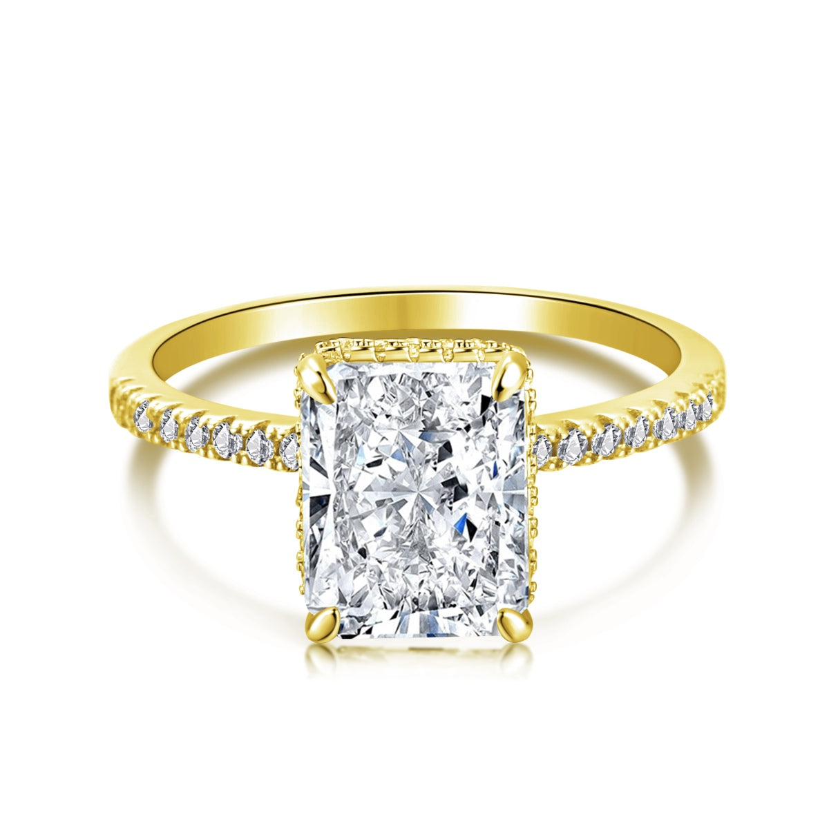 [AuraEcho]4.0 Carat Luxurious Engagement Ring