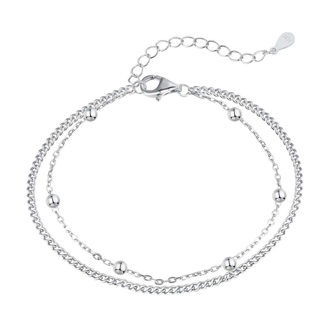 [AuraEcho]Delicate Bead Double Layer Bracelet