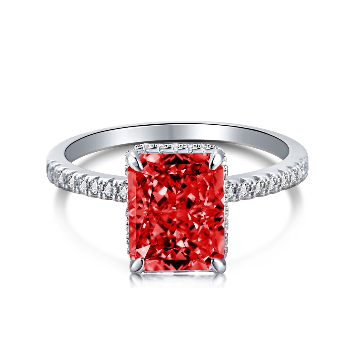 [AuraEcho]4.0 Carat Luxurious Engagement Ring