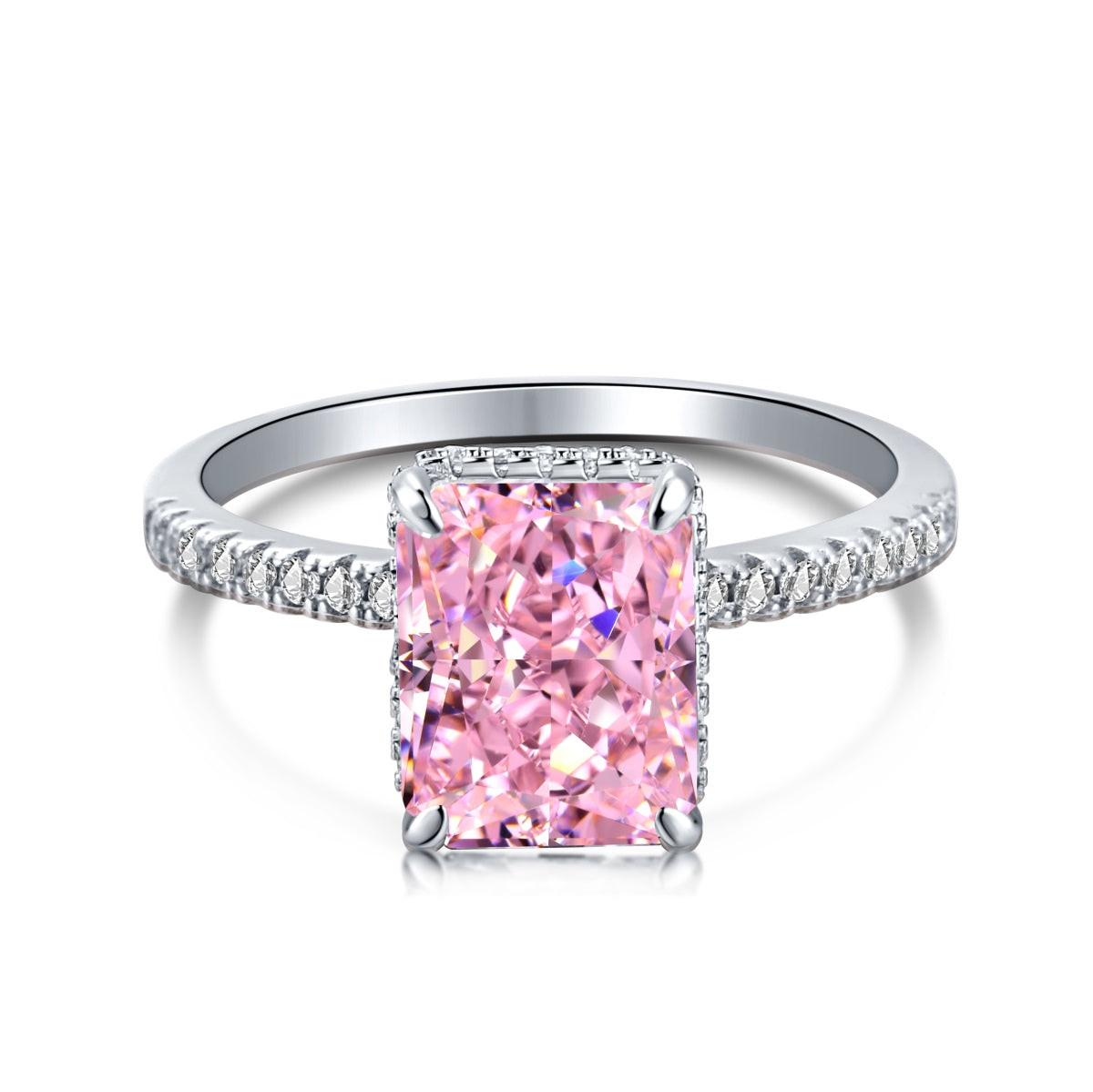 [AuraEcho]4.0 Carat Luxurious Engagement Ring