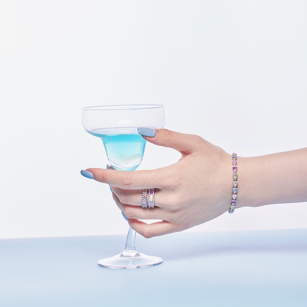 [AuraEcho]Radiant Water Drop Shape Daily Bracelet