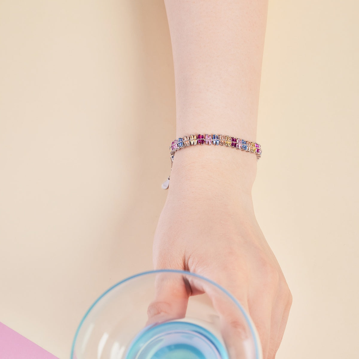 [AuraEcho]Sparkling Exquisite Multi Cut Party Bracelet