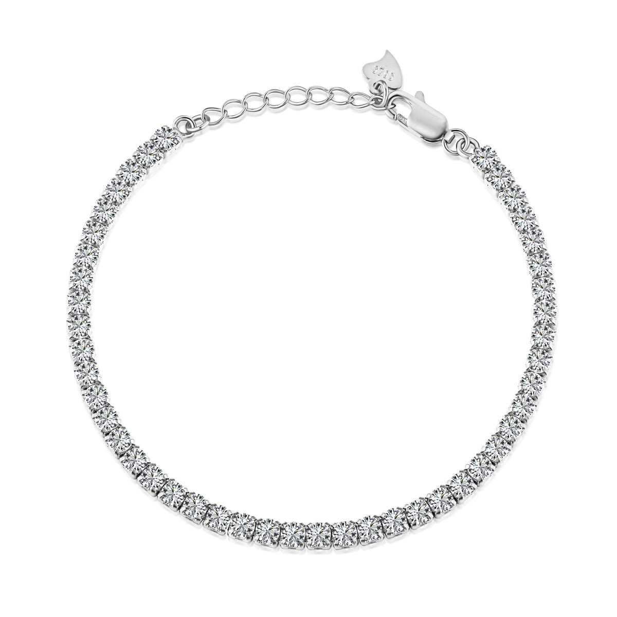 [AuraEcho]Sparkling Round Cut Daily Bracelet
