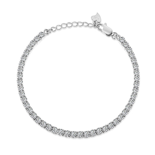 [AuraEcho]Sparkling Round Cut Daily Bracelet