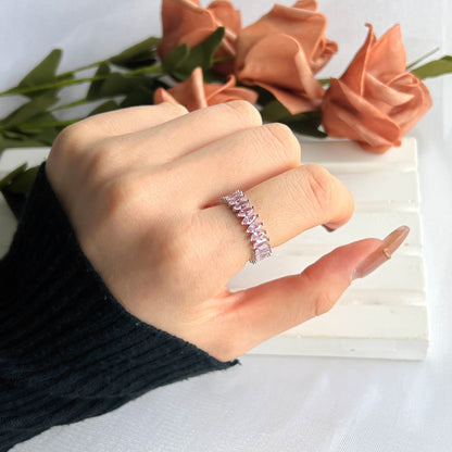 [AuraEcho]Gorgeous Marquise Cut Tennis Ring