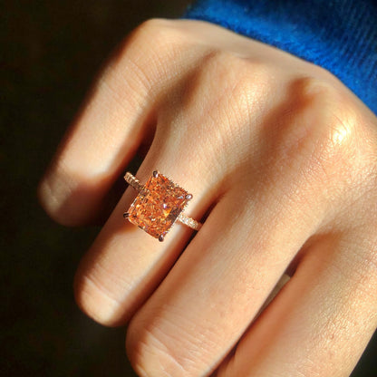 [AuraEcho]4.0 Carat Luxurious Engagement Ring