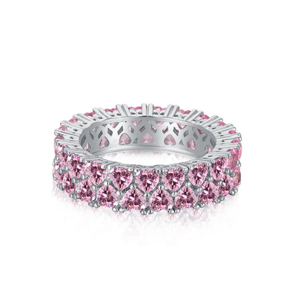 [AuraEcho]Sparkling Full Heart Ring