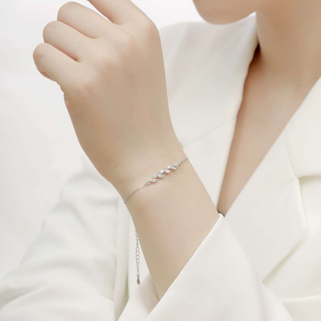 [AuraEcho]Elegant Wheat Leaves Shape Bracelet