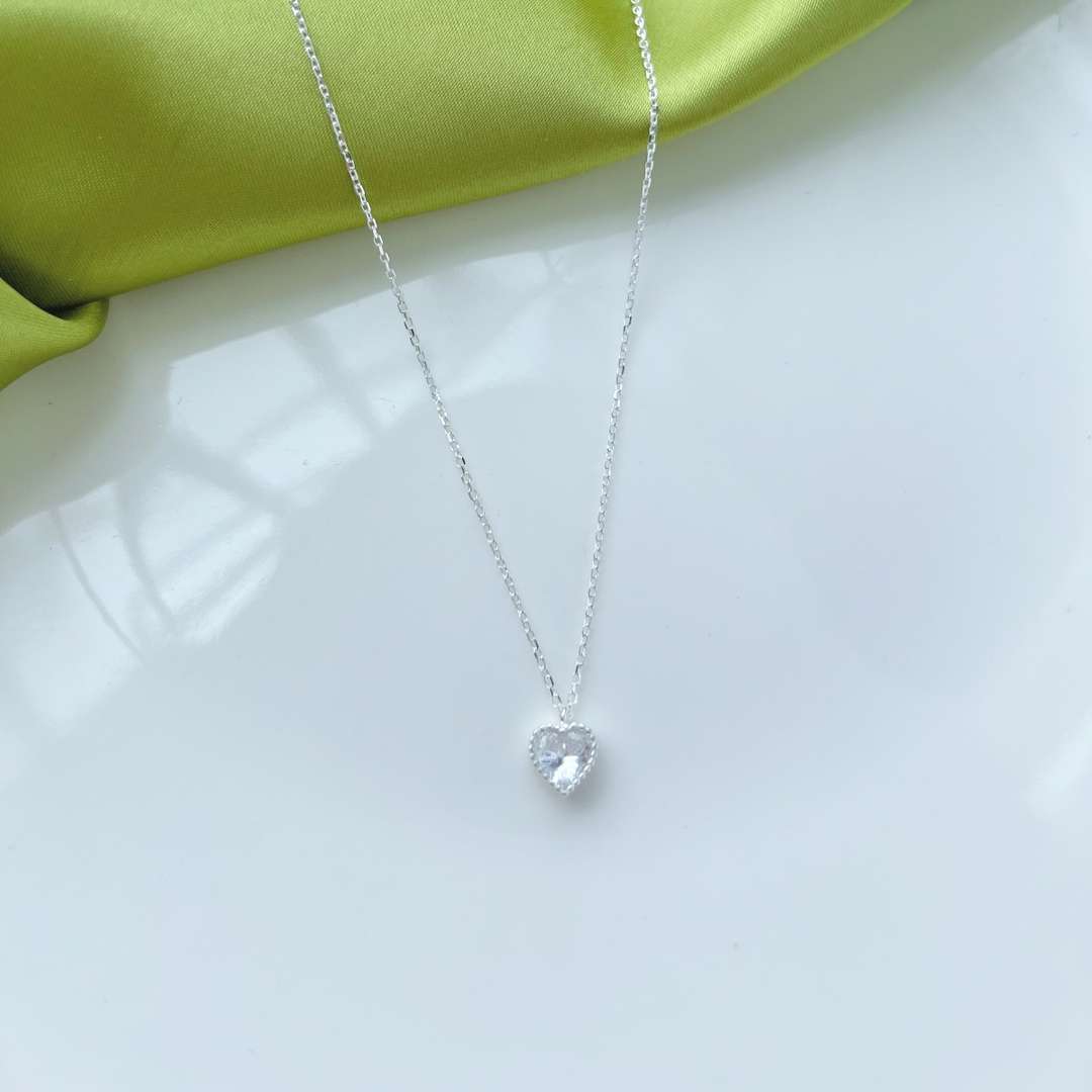 [AuraEcho]Ornate Heart Shape Necklace