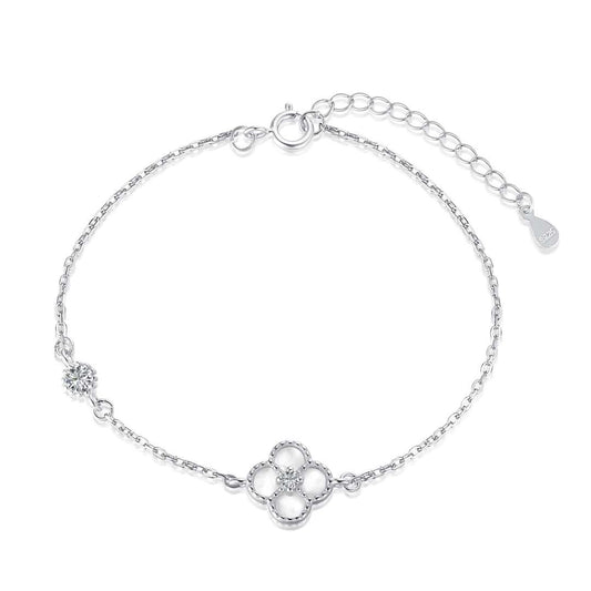 [AuraEcho]Delicate Four Leaf Clover Bracelet