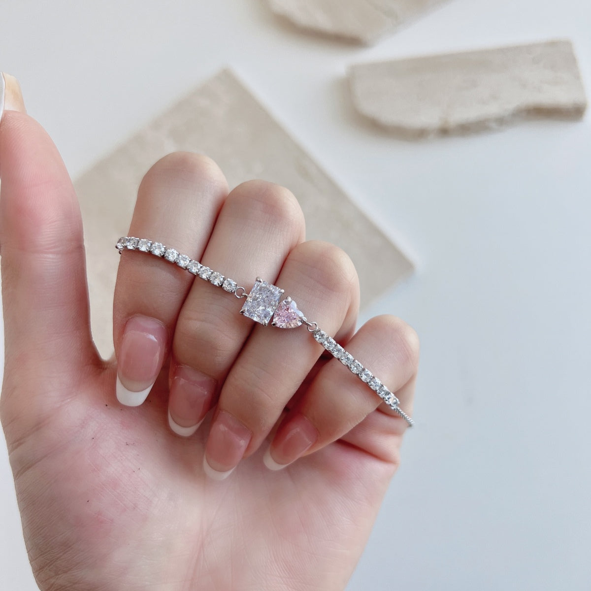 [AuraEcho]Dazzling Unique Multi Shape Lover Bracelet