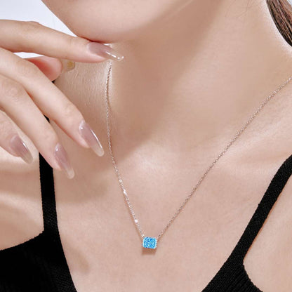 [AuraEcho]Luxurious Square Shape Colorful Necalack