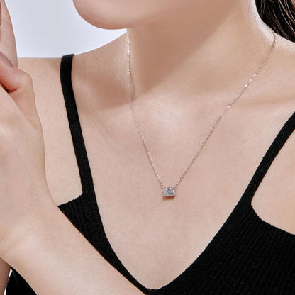 [AuraEcho]Luxurious Square Shape Colorful Necalack