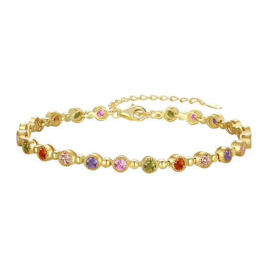 [AuraEcho]Sparkling Exquisite Round Cut Party Bracelet
