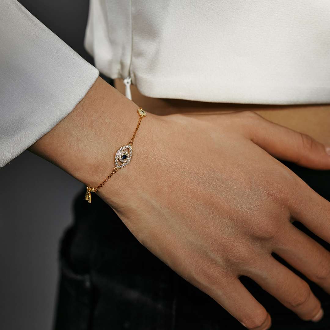 [AuraEcho]Dainty Eye Shape Necklace