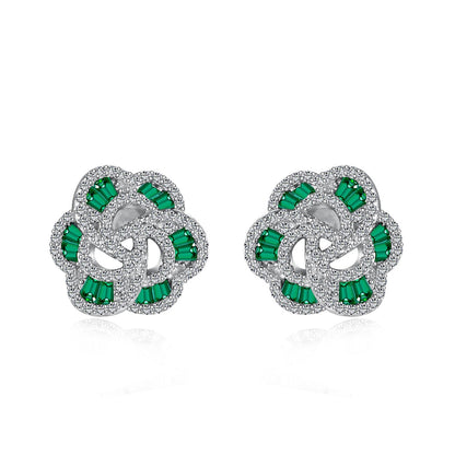 [AuraEcho]Exquisite Flower Shape Daily Earrings