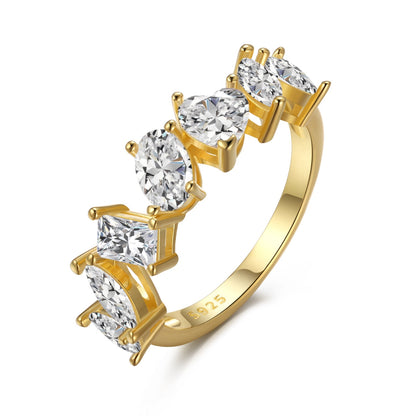 [AuraEcho]Delicate Multi Cut Ring