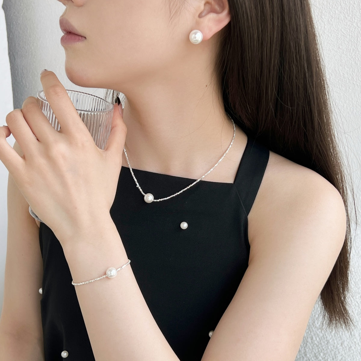 [AuraEcho]Delicate Pearl Earrings