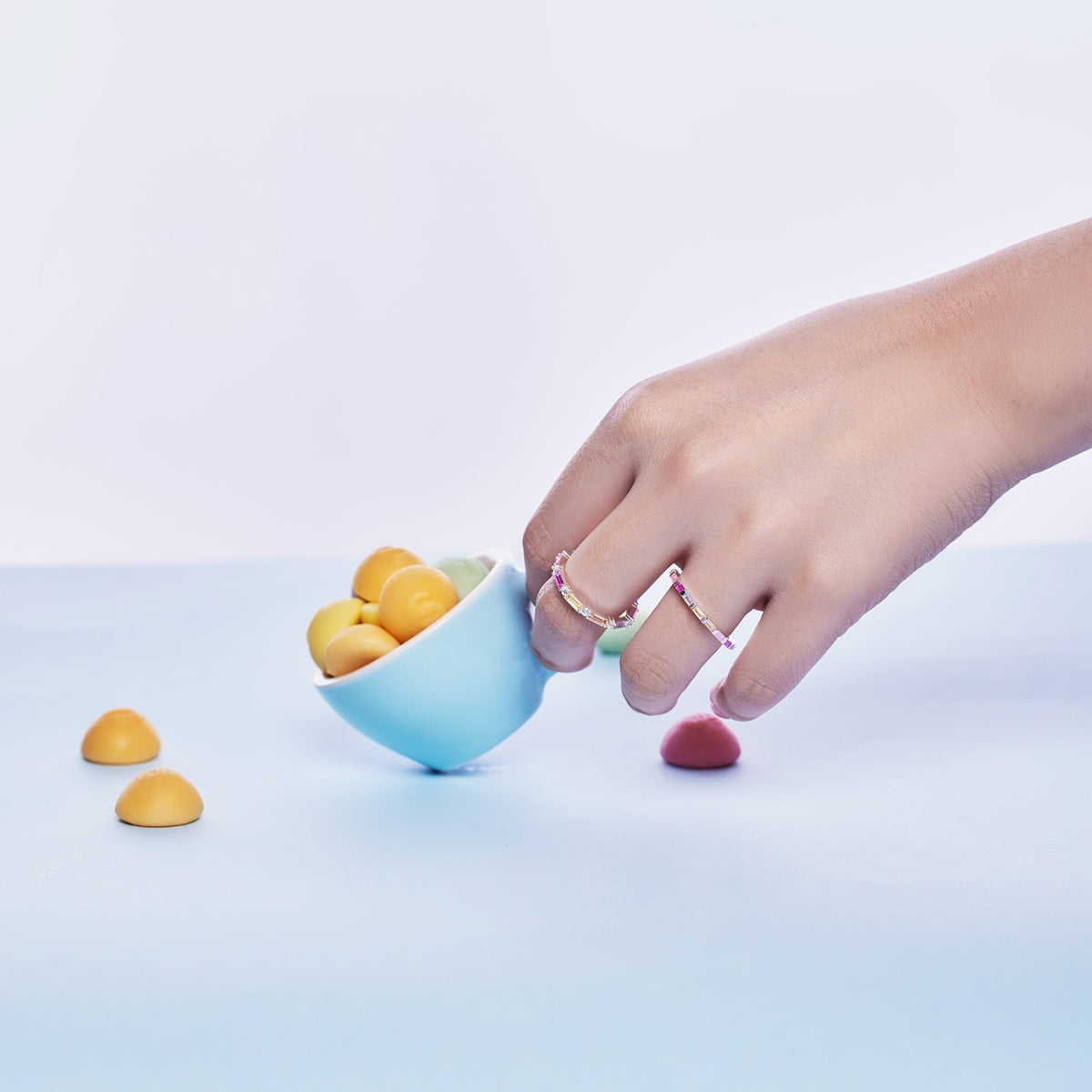 [AuraEcho]Lively In Shades Elegant Radiant Cut Daily Ring