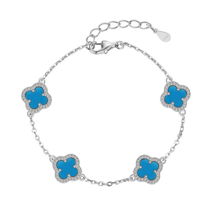 [AuraEcho]Four-Leaf Clover Exquisite Bracelet