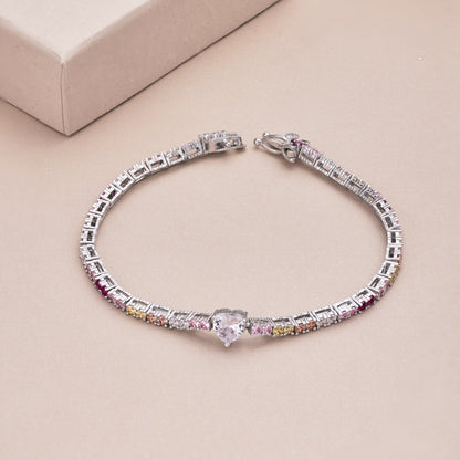 [AuraEcho]Delicate Romantic Heart Shape Lover Bracelet