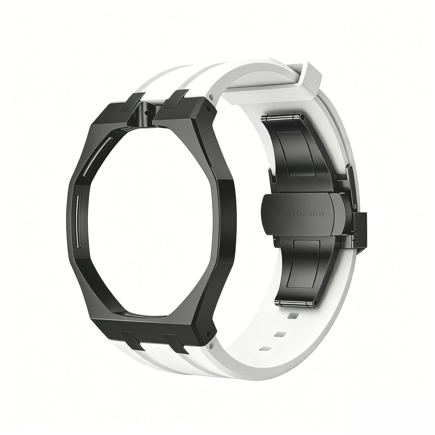 Oak Pop Black Steel Case & Silicone Strap