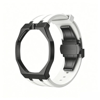 Oak Pop Black Steel Case & Silicone Strap