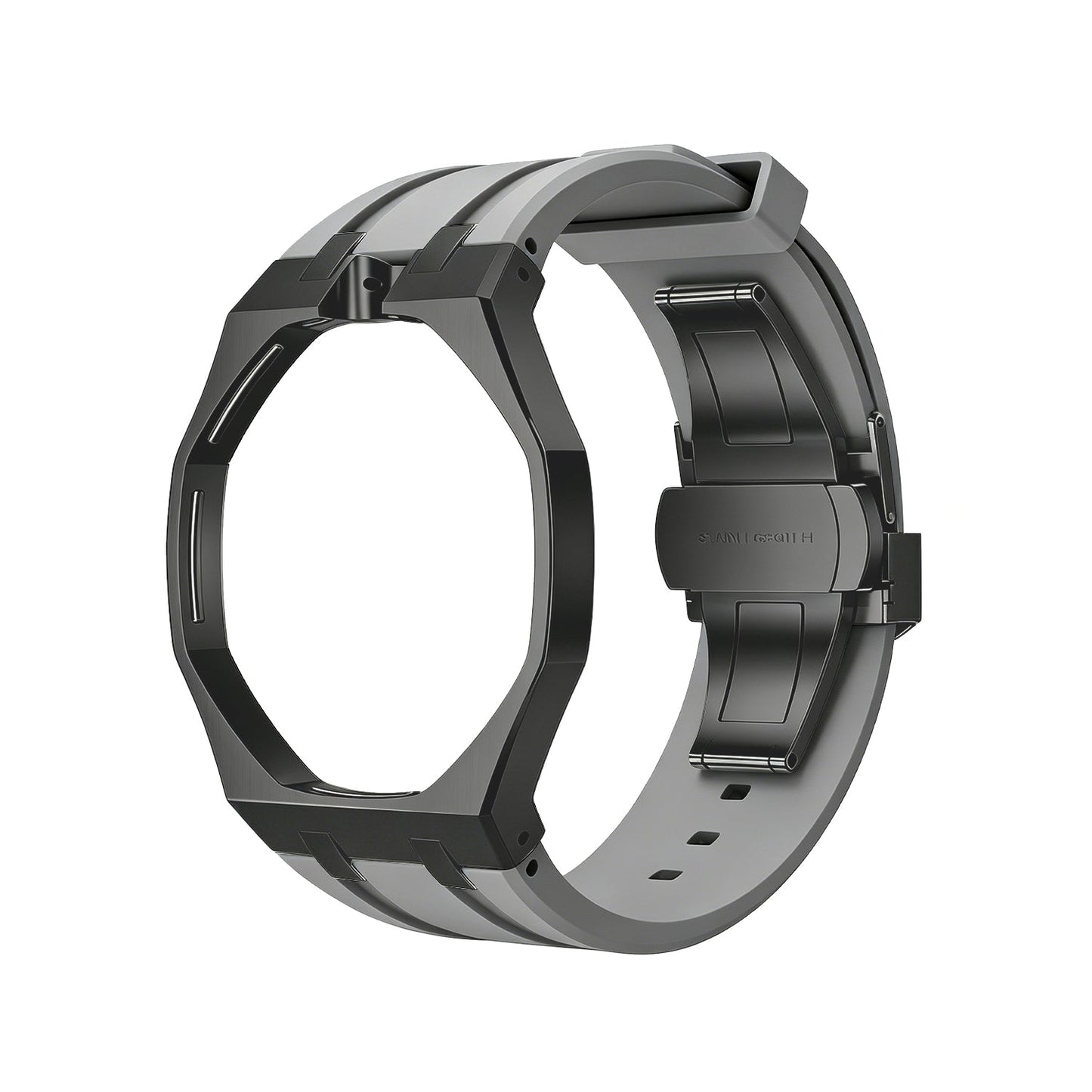 Oak Pop Black Steel Case & Silicone Strap