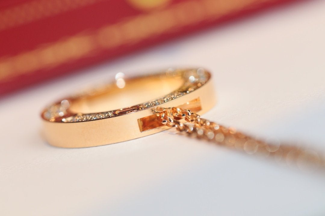 [AuraEcho]LOVE NECKLACE ADJUSTABLE ROSE GOLD
