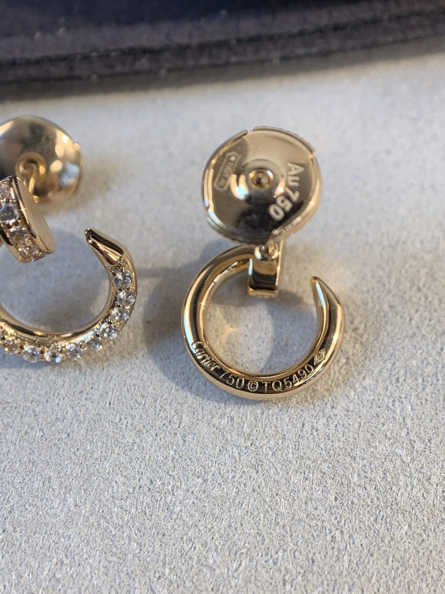 [AuraEcho]JUSTE EARRINGS GOLD DIAMONDS