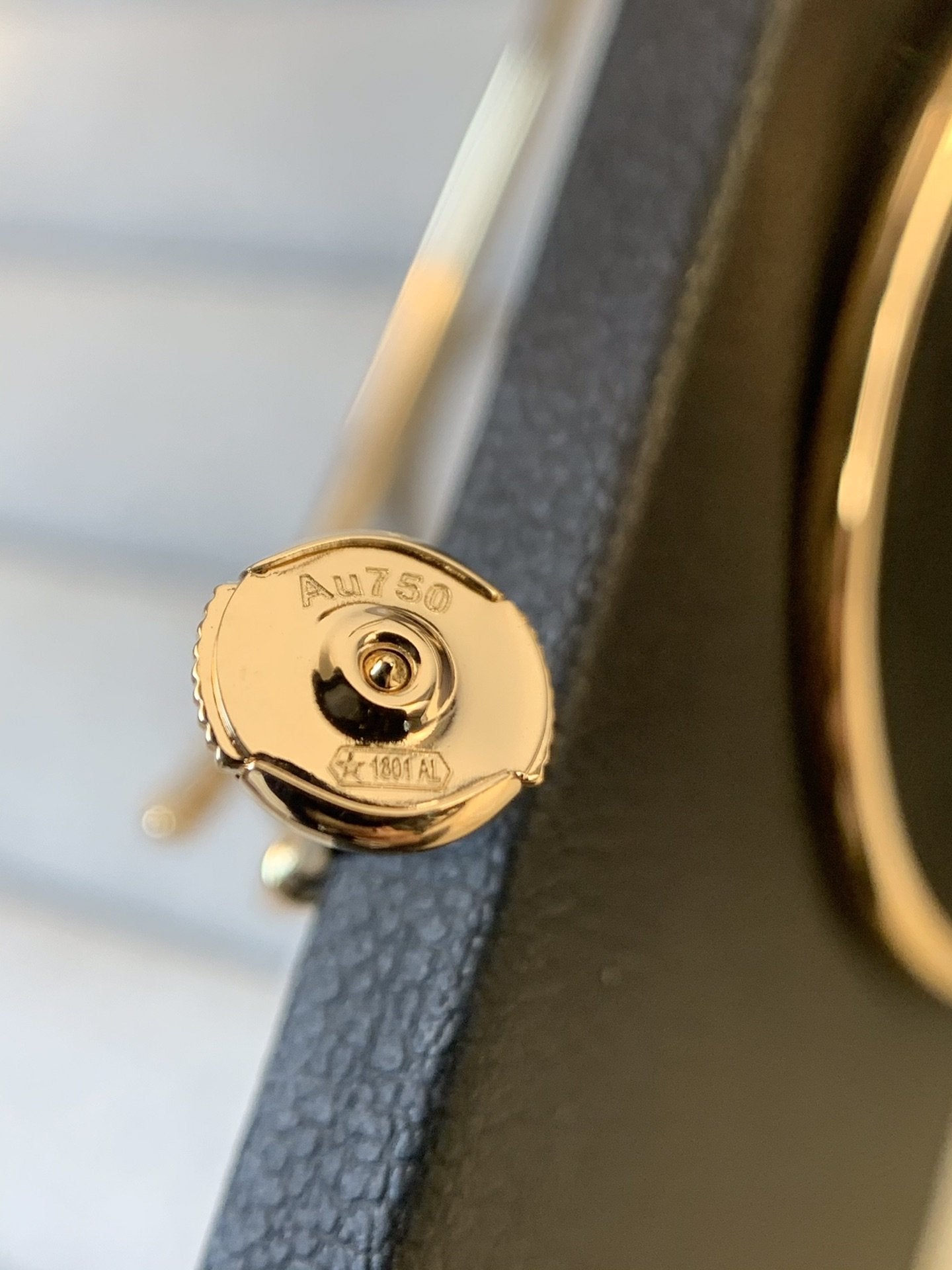 [AuraEcho]JUSTE EARRINGS GOLD DIAMONDS 1.8MM