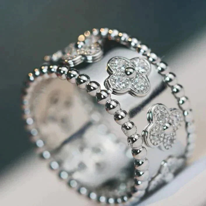 [AuraEcho]CLOVER KALEIDOSCOPE RING 10MM