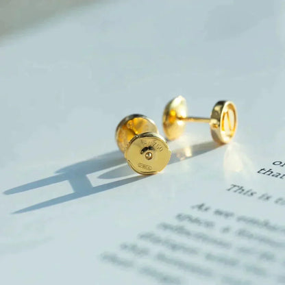 [AuraEcho]LOVE EARRINGS GOLD 10MM
