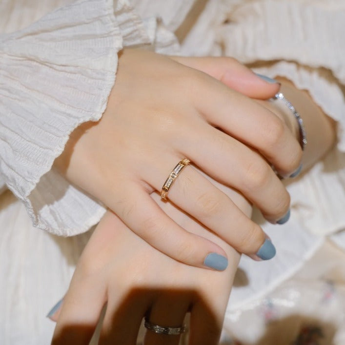 [AuraEcho]LOVE RING 2.65MM DIAMOND