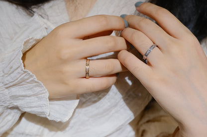 [AuraEcho]LOVE RING 2.65MM DIAMOND