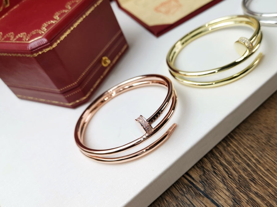 [AuraEcho]JUSTE BRACELET 3.5MM DOUBLE ROW DIAMOND