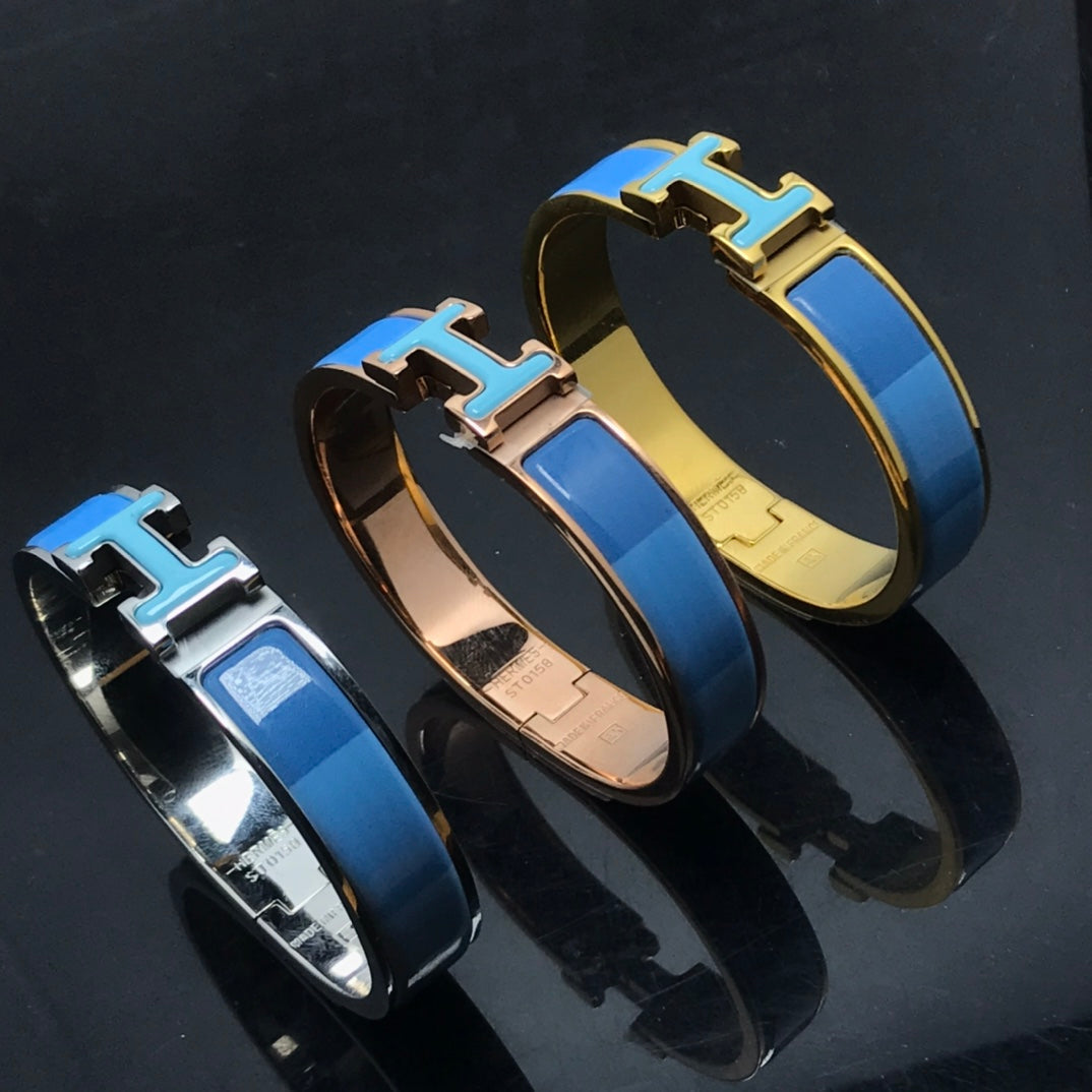 [AuraEcho]H BRACELET BLUE RAINBOW CERAMIC