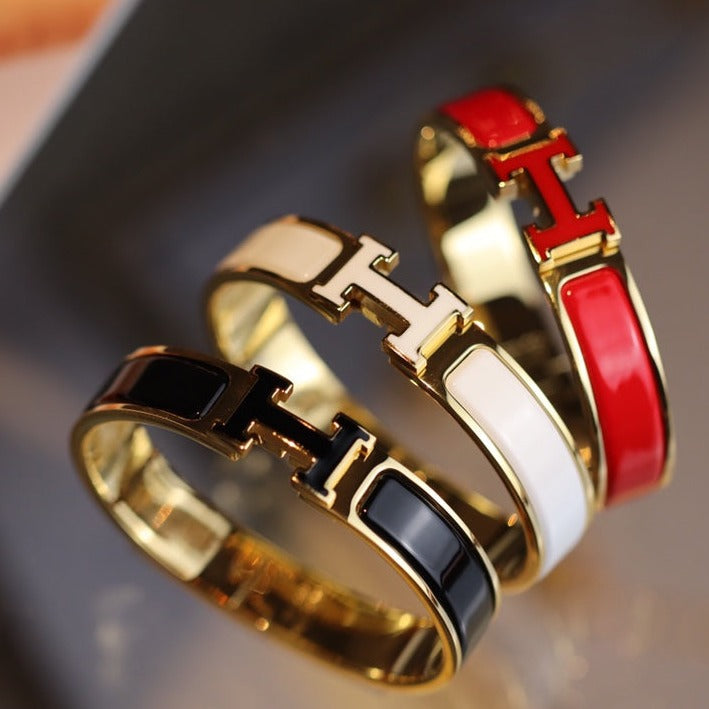 [AuraEcho]H BRACELET 12MM GOLD