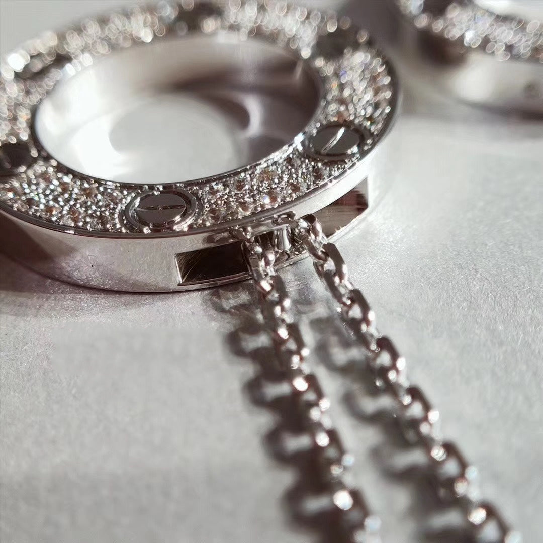 [AuraEcho]LOVE NECKLACE ADJUSTABLE SILVER