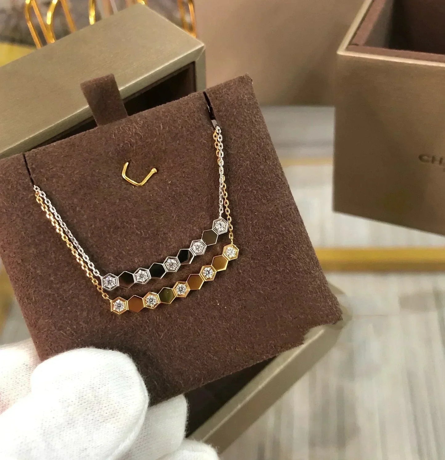 [AuraEcho]BEE LOVE NECKLACE DIAMOND