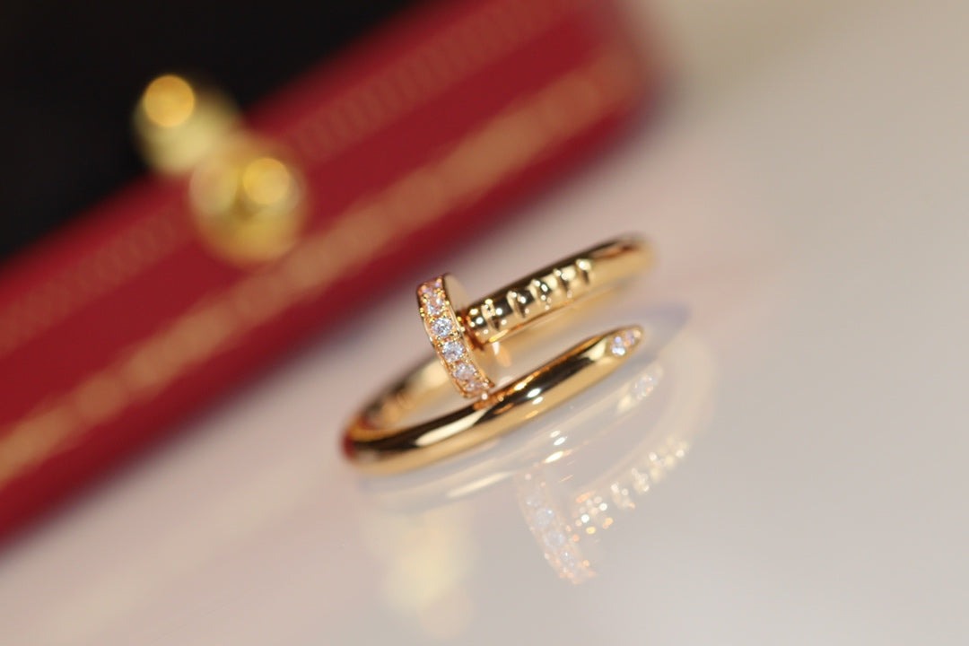 [AuraEcho]JUSTE RING 2.65MM GOLD DIAMOND