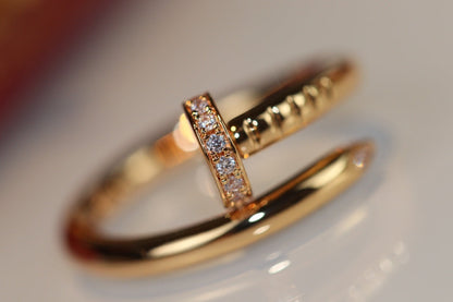 [AuraEcho]JUSTE RING 2.65MM GOLD DIAMOND