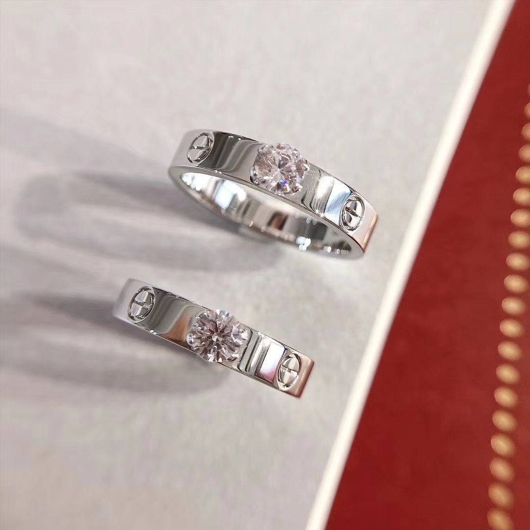 [AuraEcho]LOVE RING 3.6MM 1 BIG DIAMOND